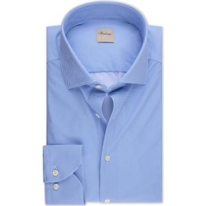 Stenströms Jersey shirt blauw, Effen