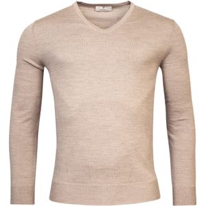 Thomas Maine Trui V-halsbeige, Effen