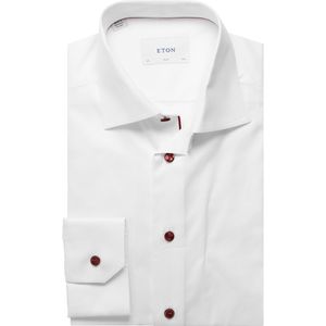 ETON Overhemd wit, Effen