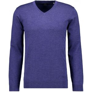 RAGMAN Trui V-halsblauw, Effen