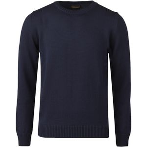 Stenströms - Trui - Donkerblauw - Effen - 100% Merino Wol