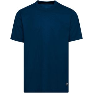 TRIGEMA T-Shirt ronde hals donkerblauw, Effen