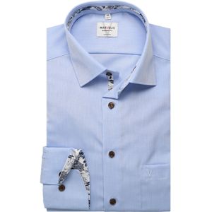 Marvelis Overhemd blauw, Effen