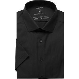 OLYMP Luxor 24/Seven Dynamic Flex Modern Fit Jersey shirt zwart, Effen