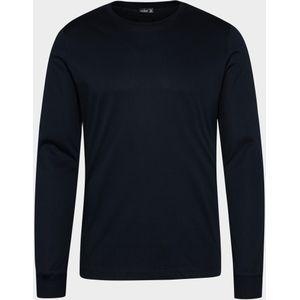 van Laack Meisterwerk Longsleeve blauw, Effen