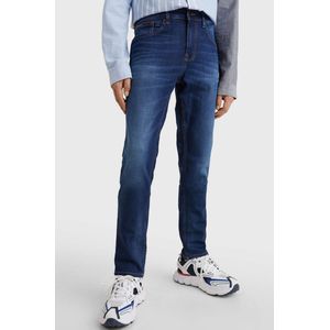 Tommy Hilfiger Austin Slim Fit Jeans Aspen donkerblauw, Effen