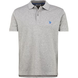 U.S. Polo Assn. Polo shirt lichtgrijs, Effen