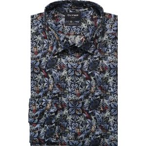 OLYMP Luxor Overhemd, modern fit, New Kent, Marineblauw