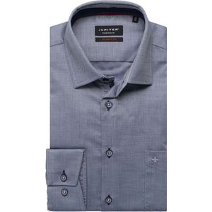 Jupiter Overhemd donkerblauw, Effen