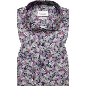 ETERNA Overhemd marine, Bedrukt