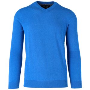 Marvelis Modern Fit Trui V-halsmiddenblauw, Effen