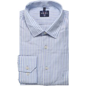 Marvelis Casual Overhemd blauw, Gestreept