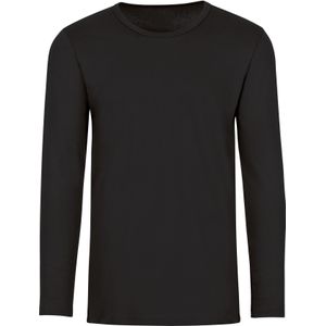 TRIGEMA Slim Fit Longsleeve zwart, Effen
