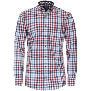 Redmond Casual Regular Fit Overhemd rood, Ruit