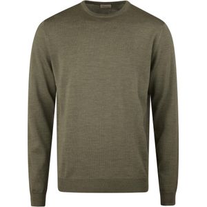 Stenströms Trui ronde halsgroen, Effen