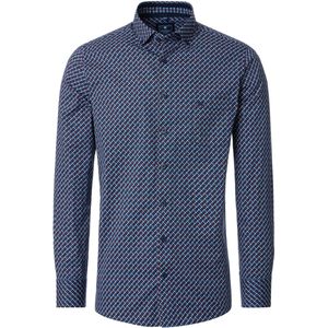 Redmond Overhemd rood/blauw, Bedrukt