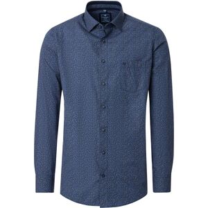 Redmond Overhemd blauw, Bedrukt