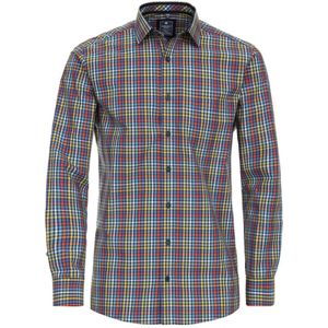 Redmond Casual Regular Fit Overhemd geel/blauw, Ruit
