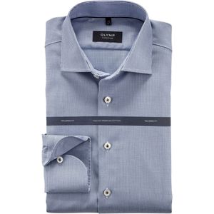 OLYMP SIGNATURE Tailored Fit Overhemd blauw, Effen