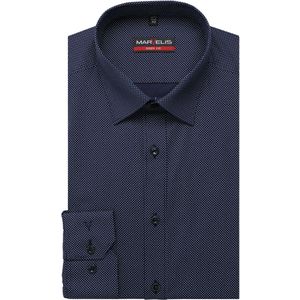 Marvelis Overhemd nachtblauw, Bedrukt