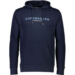 Lindbergh Hooded Sweatshirt blauw, Effen