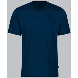 TRIGEMA Regular Fit T-Shirt ronde hals donkerblauw, Effen