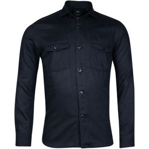 Giordano Overshirt donkerblauw, Effen