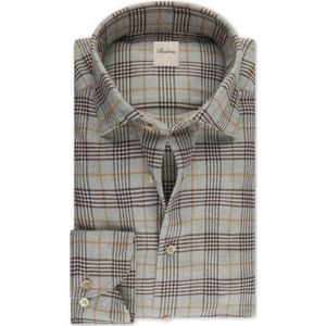 Stenströms Flanellen Overhemd grijs, Ruit
