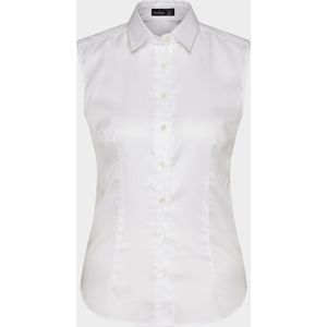 van Laack Dames Overhemd wit, Effen