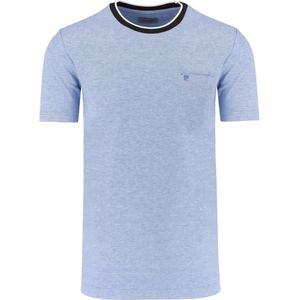 Pierre Cardin Tailored Fit T-Shirt ronde hals lichtblauw, Effen