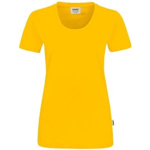 HAKRO Regular Fit Dames T-shirt geel, Effen