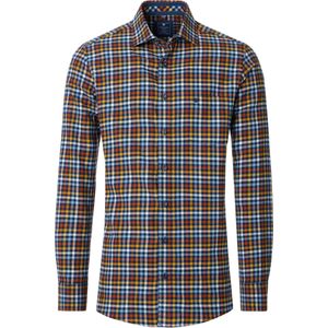 Redmond Flanellen Overhemd blauw/geel, Ruit