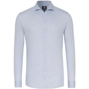 Desoto Modern Fit Jersey shirt lichtblauw, Stippen