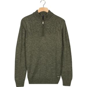 Baileys Trui ritssluitinggroen, Cable knit