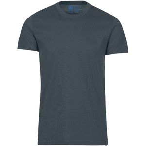 TRIGEMA Slim Fit T-Shirt ronde hals antraciet, Effen