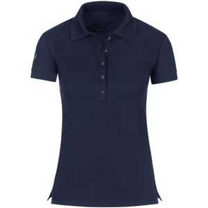 TRIGEMA Dames Poloshirt Marine, Effen