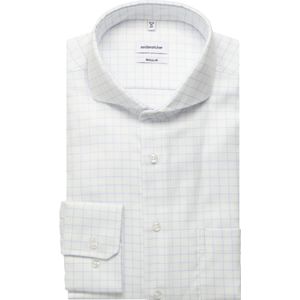 Seidensticker Overhemd wit, Ruit