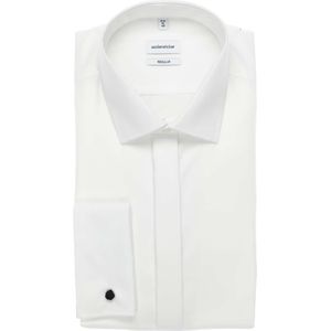 Seidensticker Regular Fit Gala shirt wit, Effen