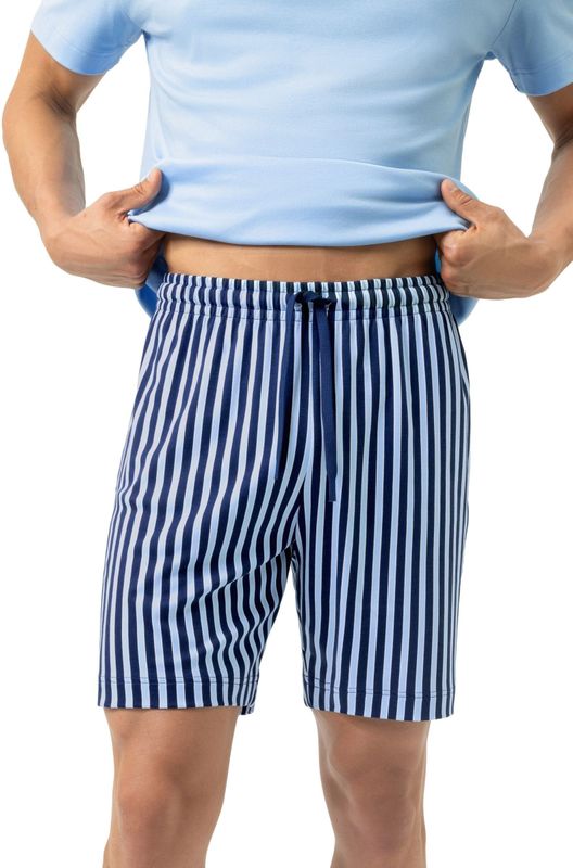 Mey Casual Broek blauw, Gestreept