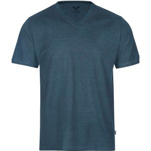 TRIGEMA Comfort Fit T-Shirt V-hals jeans, Melange