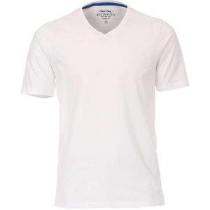 Redmond Regular Fit T-Shirt V-hals wit, Effen