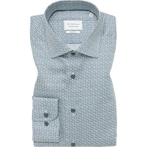 ETERNA Overhemd groen, Bedrukt