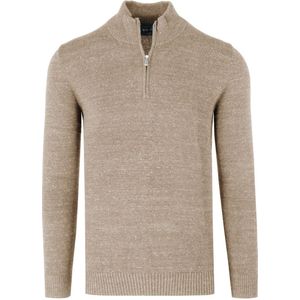 Marvelis Casual Trui ritssluiting lichtbeige, Effen