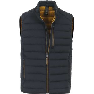 Casa Moda Regular Fit Outdoor vest blauw/geel, Effen