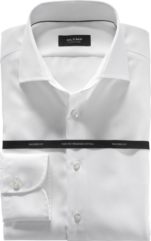 OLYMP SIGNATURE Overhemd, tailored fit, SIGNATURE Kent, Wit