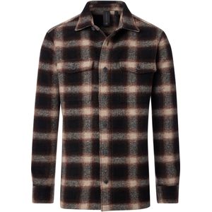 Casa Moda Overshirt oranje, Ruit