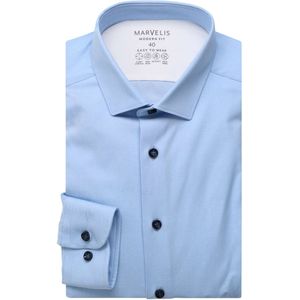 Marvelis Performance Overhemd blauw, Faux-uni