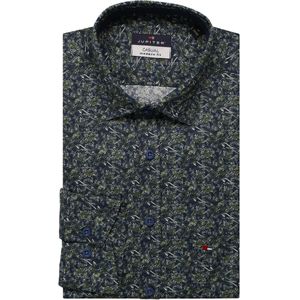 Jupiter Casual Overhemd groen, Motief