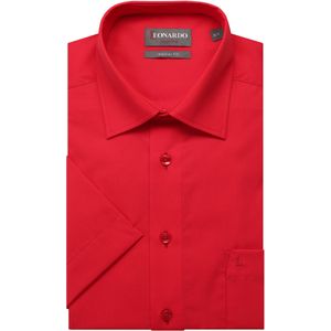 Leonardo by Jupiter Overhemd Korte mouw rood