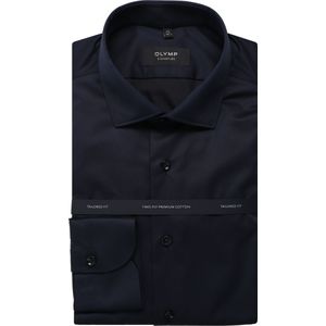 OLYMP SIGNATURE Overhemd, tailored fit, SIGNATURE Kent, Marineblauw